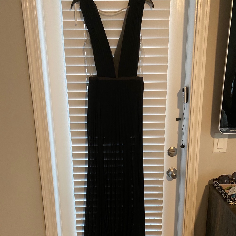 Black gown with built in shorts.